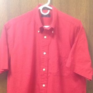 Nautica men's medium Red short sleeve shirt